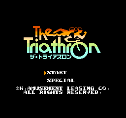 Triathron, The (Japan) Title Screen